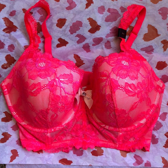 Victoria's Secret Other - 💕Victoria’s Secret pink lace long line bra 💕 NWT